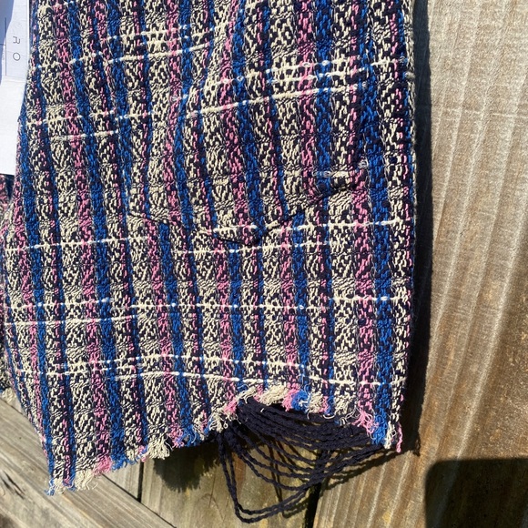 IRO Paris plaid tweed distressed shorts - Picture 2 of 6